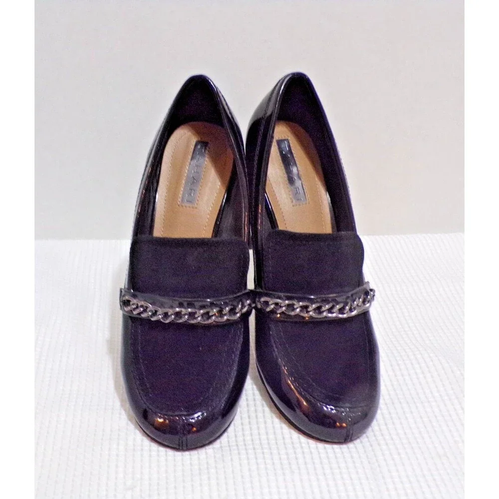 Tahari Lasalla Size 7M Patent Leather & Velvet Black 3